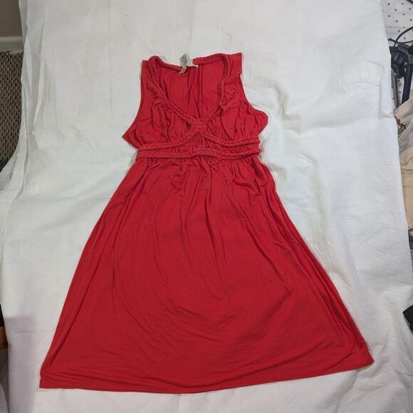 Vintage Max Studio Women's Burnt Orange Dress - Picture 4 of 8